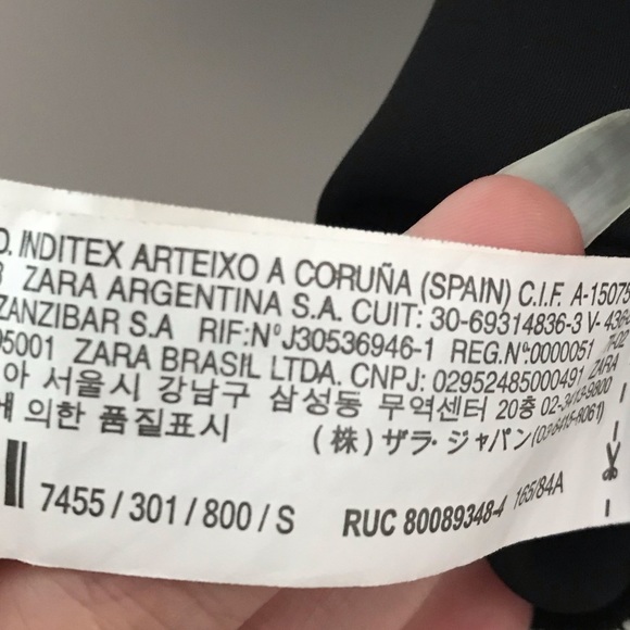 Zara Black Puff Sleeve Mini Dress V Neck Small - Picture 11 of 11